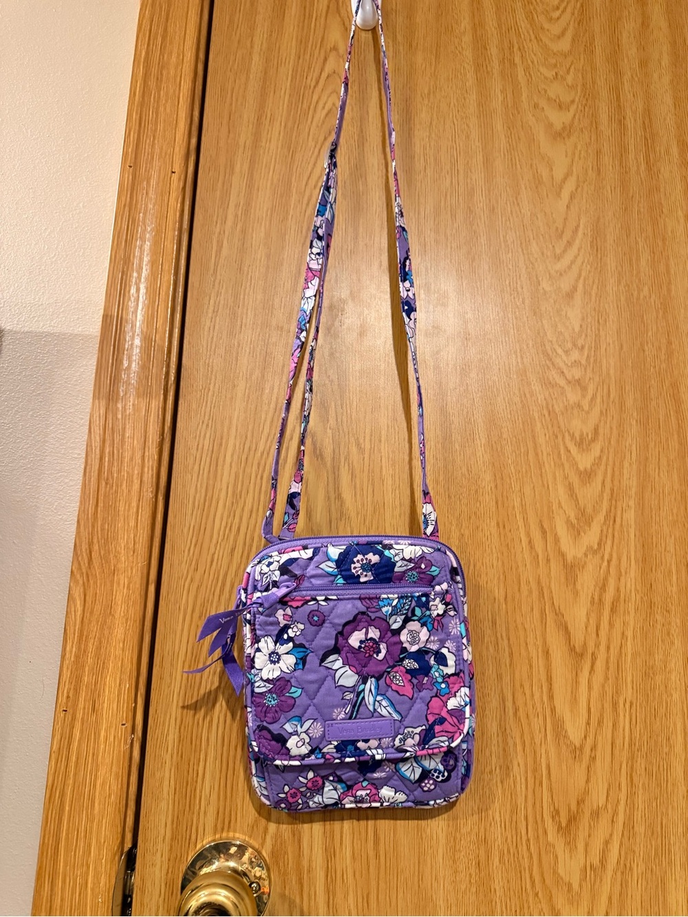 Vera Bradley Purple Floral Quilted Crossbody
